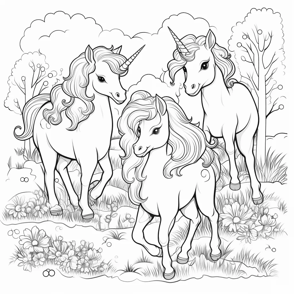 Dibujos De Unicornios Para Colorear Pdf