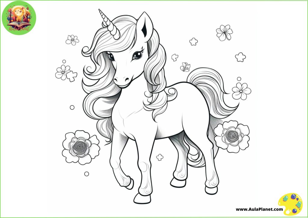 Unicornios para Colorear