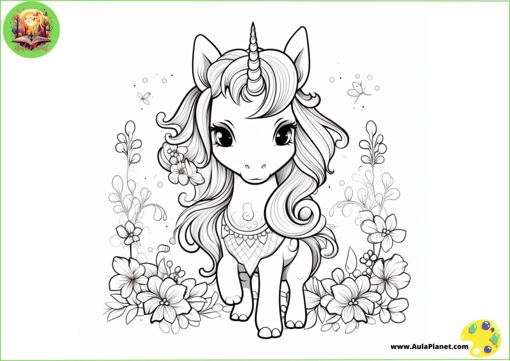 Unicornios para Colorear