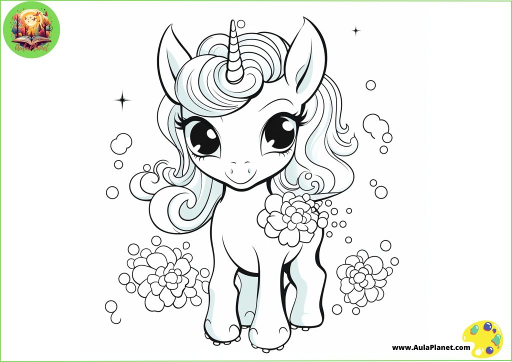 Unicornios para Colorear