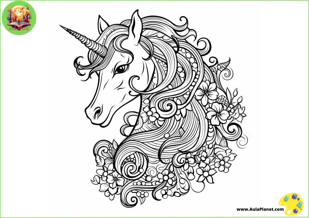 Unicornios para Colorear