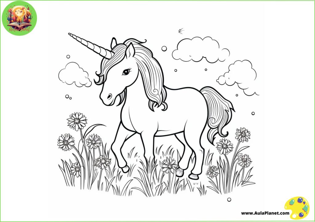 Unicornios para Colorear