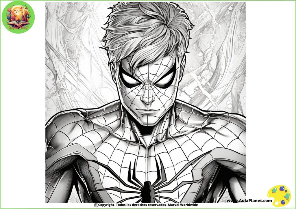 Spiderman para Colorear
