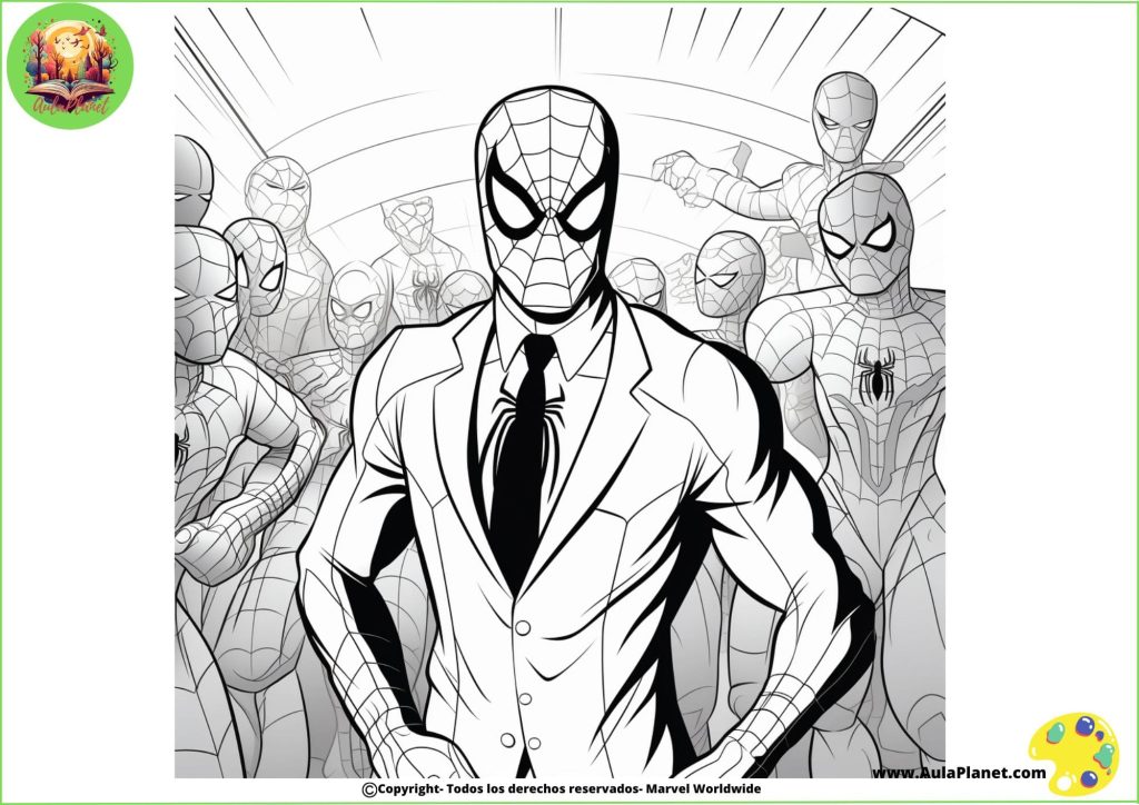 Spiderman para Colorear