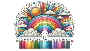 Dibujos de Arcoíris para Colorear