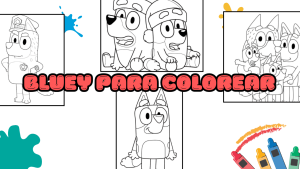 Dibujos de Bluey para Colorear