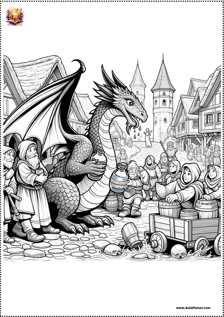 Dragones Dificiles o Realistas para colorear