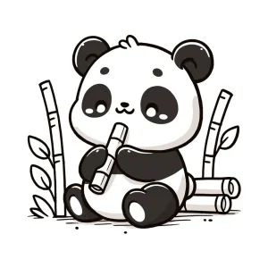 Dibujos de Osos panda para Colorear