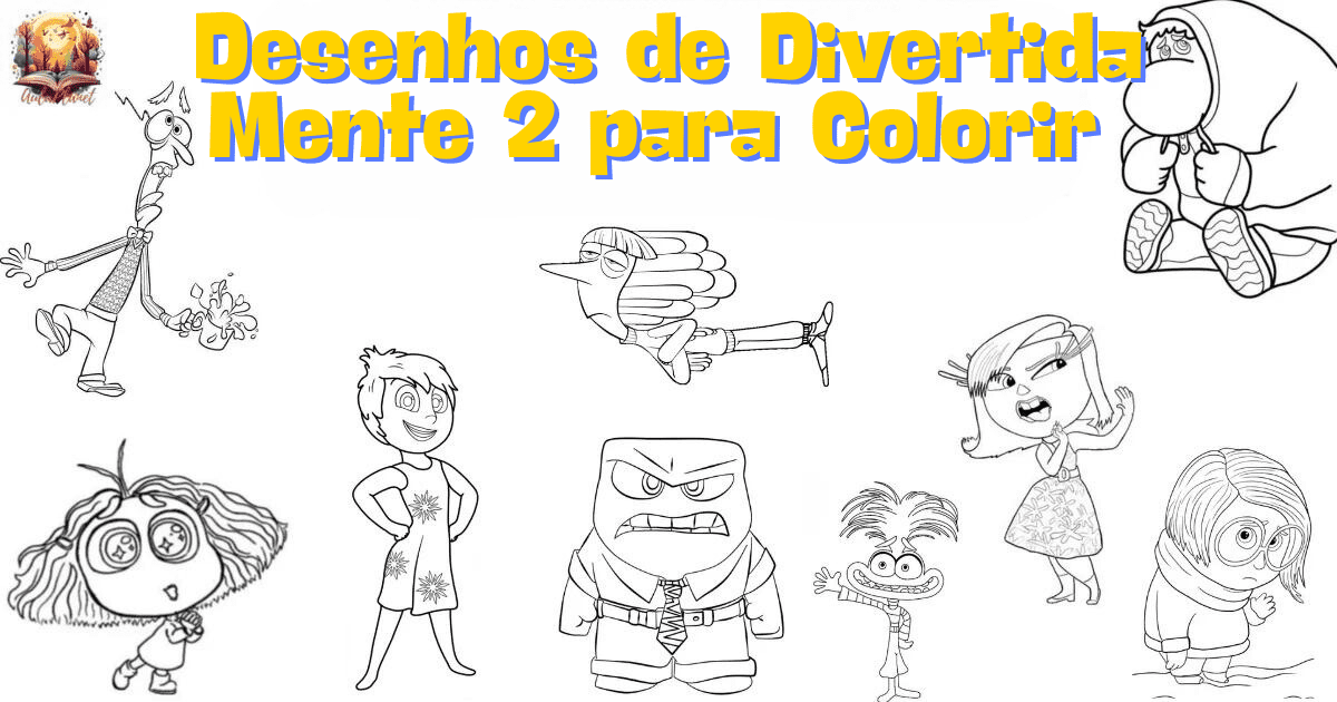 Desenhos de Divertida Mente 2 para Colorir e Imprimir Grátis