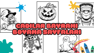 Cadılar Bayramı boyama sayfaları