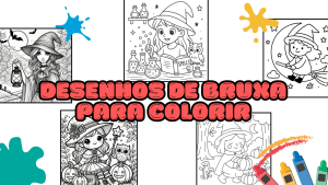 Desenhos de Bruxa para Colorir
