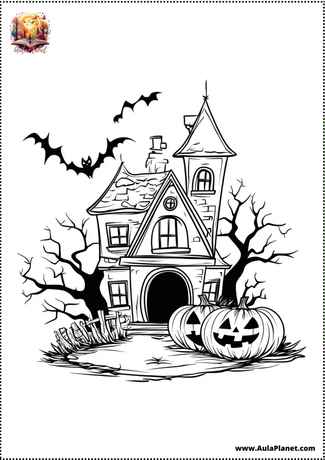 Desenhos de Halloween para Colorir: Baixe e Imprima Grátis