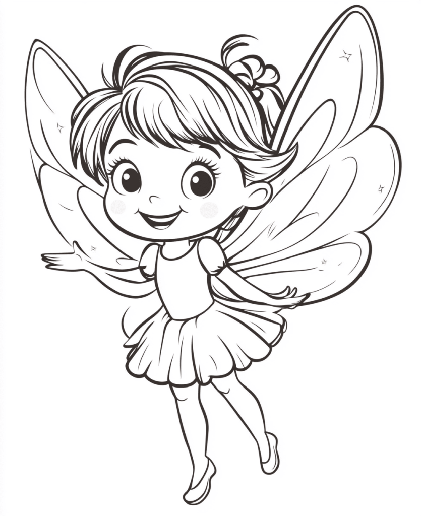 Desenhos de Fadas para Colorir
