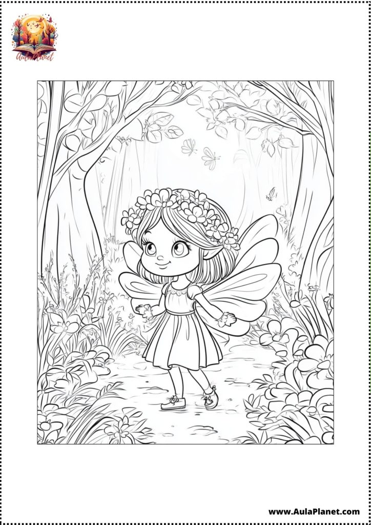 Desenhos de Fadas para Colorir 