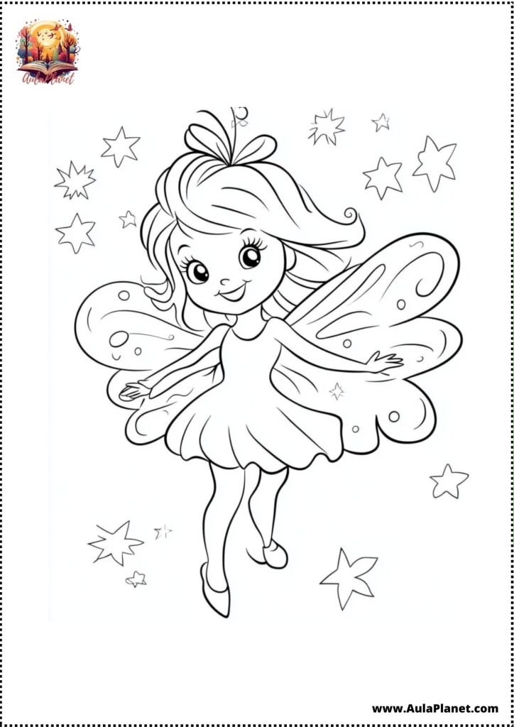 Desenhos de Fadas para Colorir 