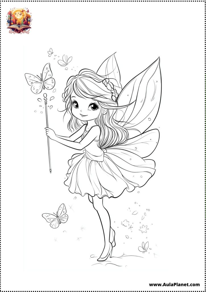 Desenhos de Fadas para Colorir 