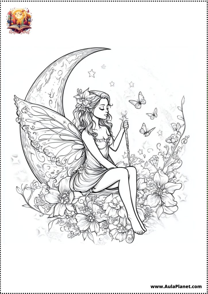 Desenhos de Fadas para Colorir 