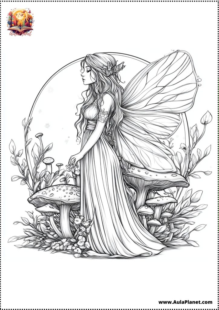 Desenhos de Fadas para Colorir 