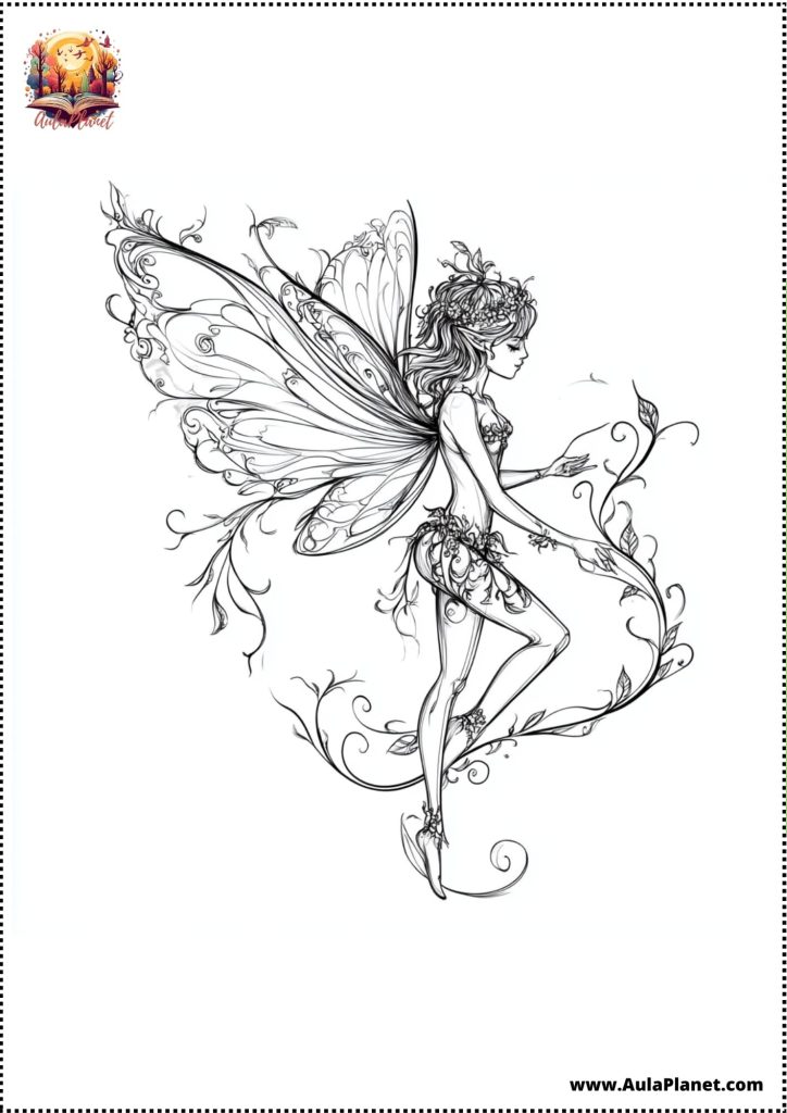 Desenhos de Fadas para Colorir 
