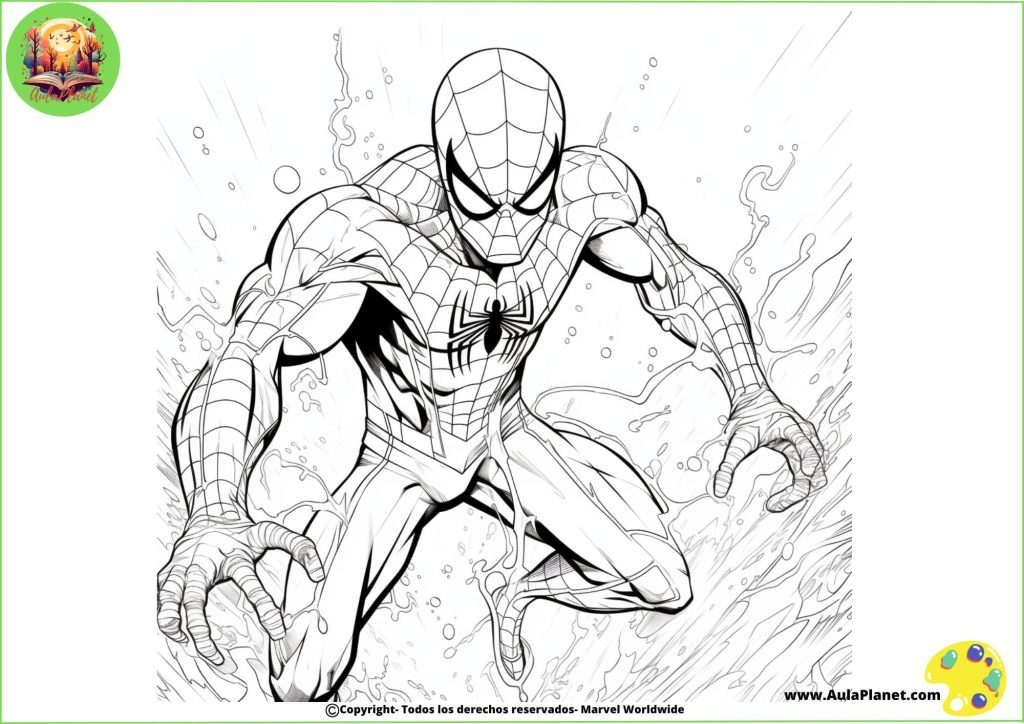 Disegni di Spiderman da Colorare