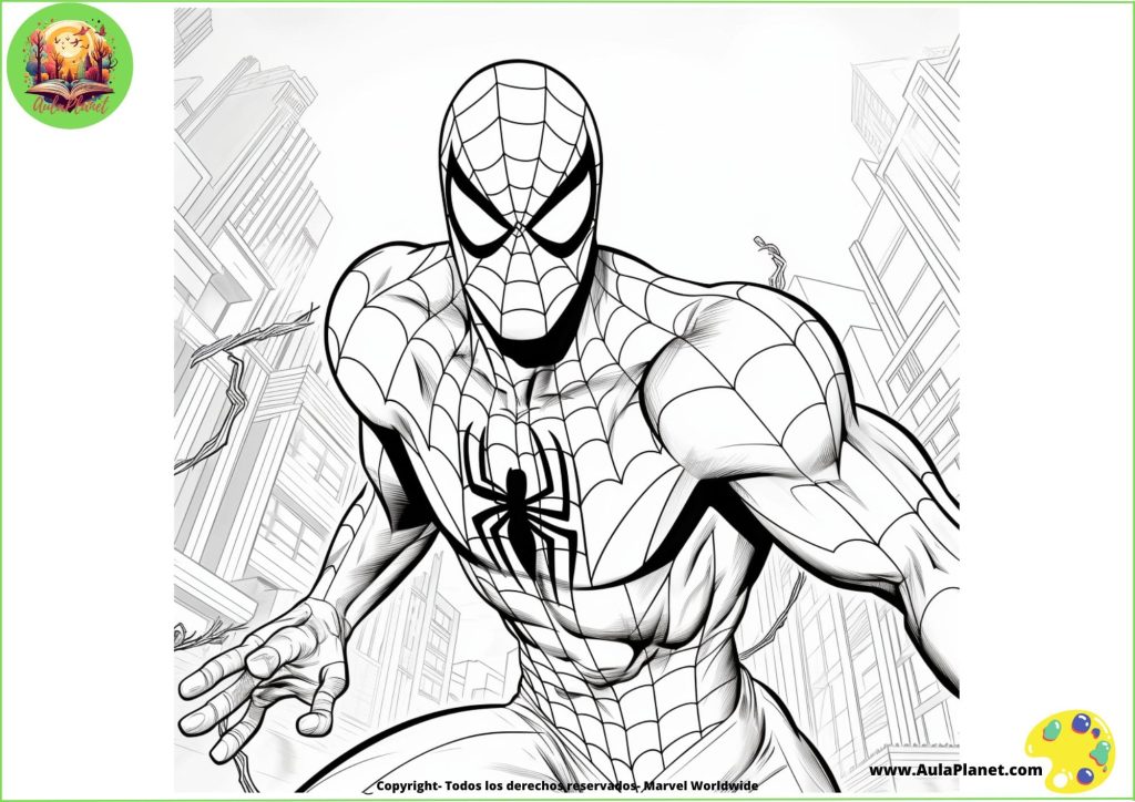 Disegni di Spiderman da Colorare
