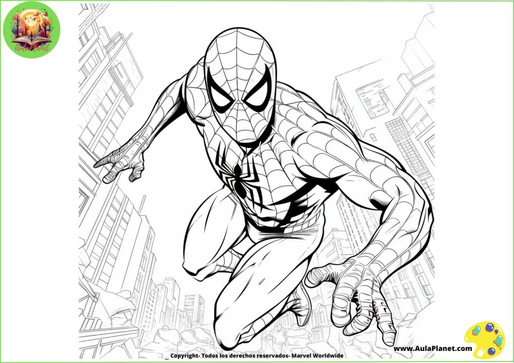 Disegni di Spiderman da Colorare