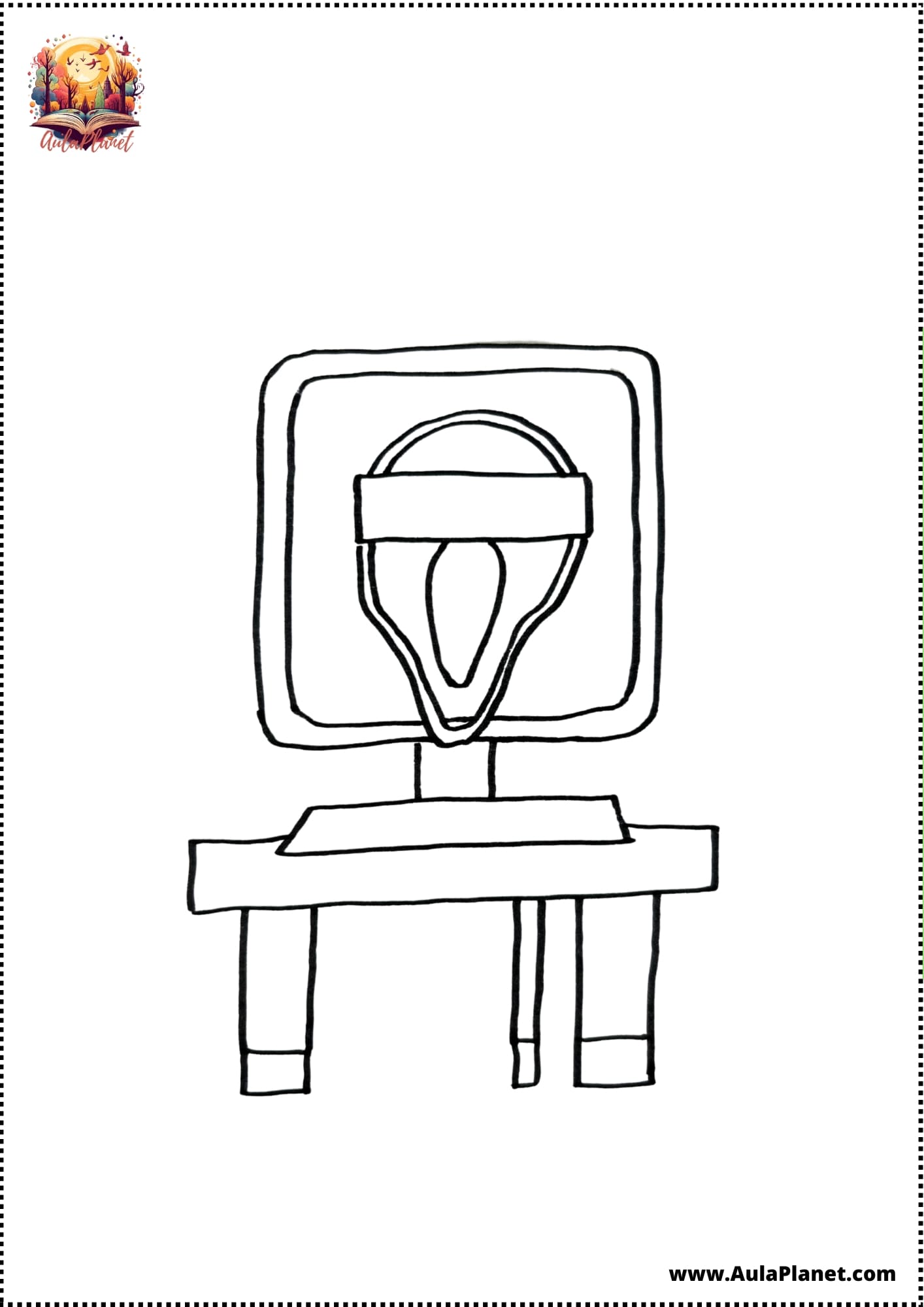 Mr. Fun Computer Phase 3 Sprunki Coloring Page
