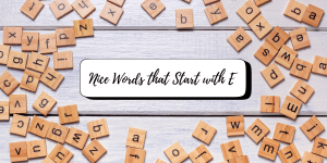 Nice Words that Start with E