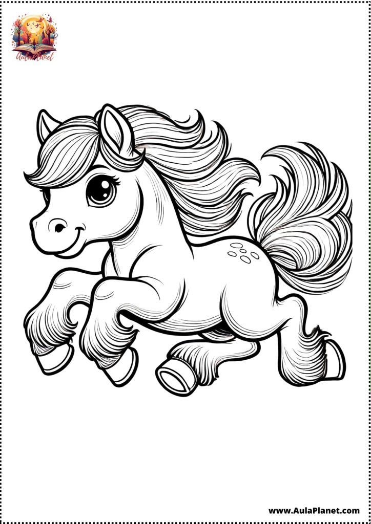 Coloriages de Chevaux Faciles