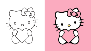 Hello Kitty Coloring Pages