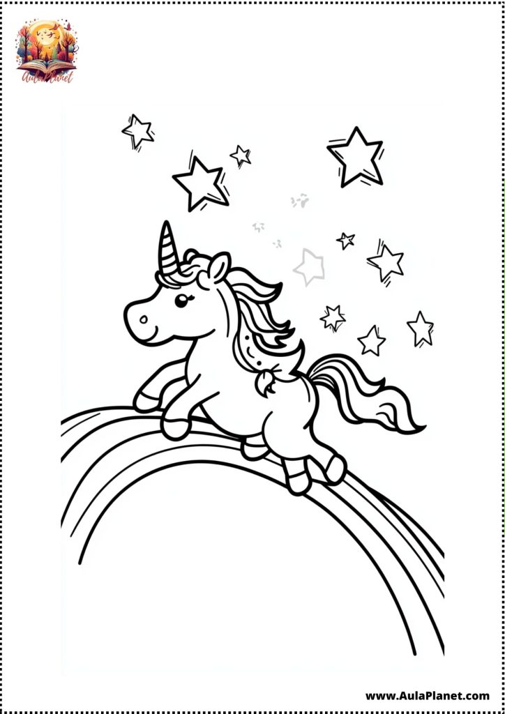 Unicorni facili da colorare