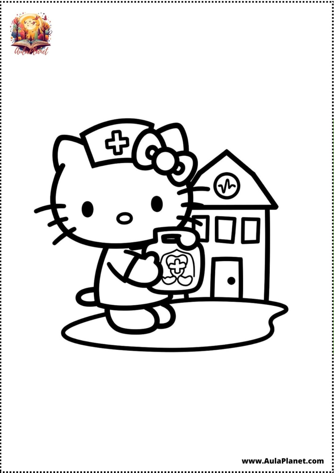 Kostenlose Hello Kitty Ausmalbilder zum Ausdrucken und Ausmalen
