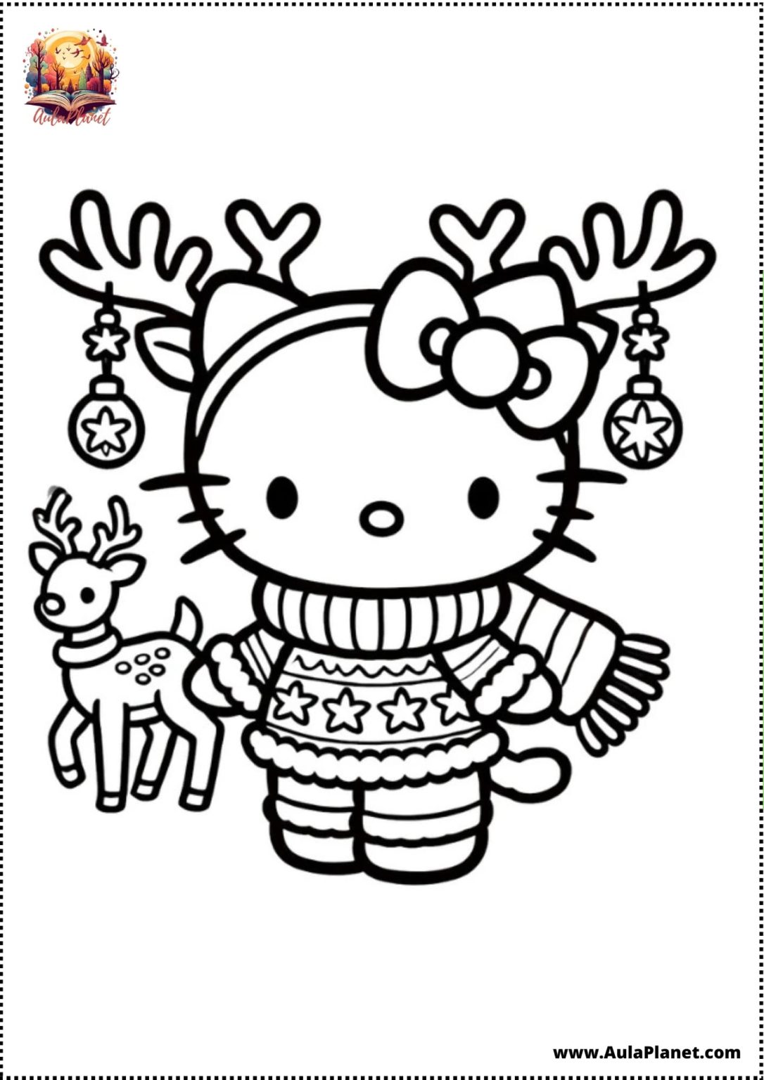 Kostenlose Hello Kitty Ausmalbilder zum Ausdrucken und Ausmalen