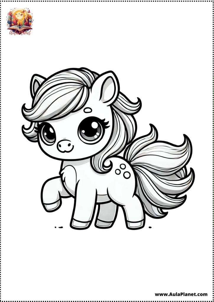 Easy Horse Coloring Pages