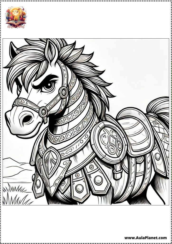 Difficult Horse Coloring Pages