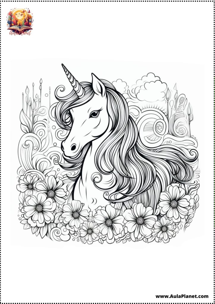 Unicorn Boyama Sayfaları