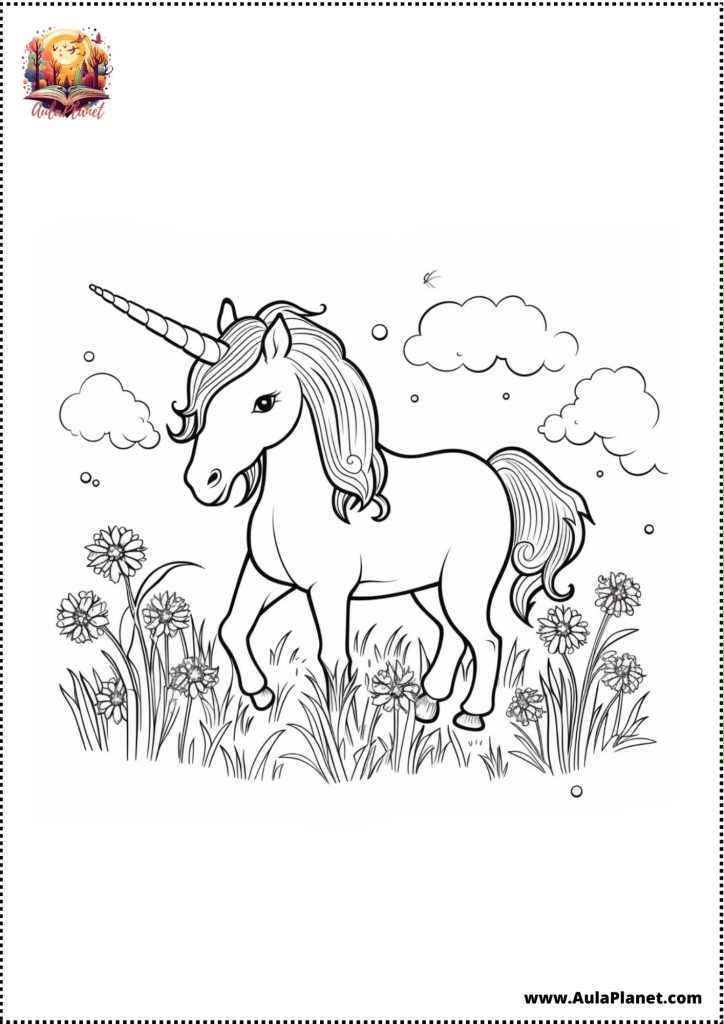 Unicorn Coloring Pages