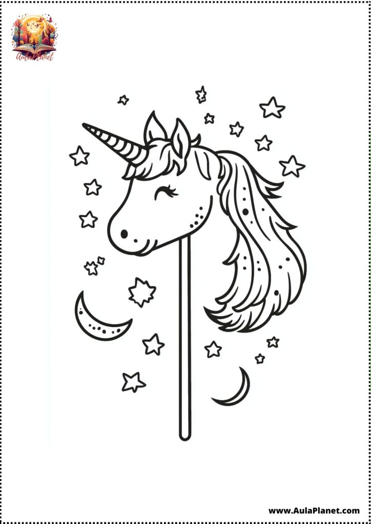 Easy Unicorns to Color