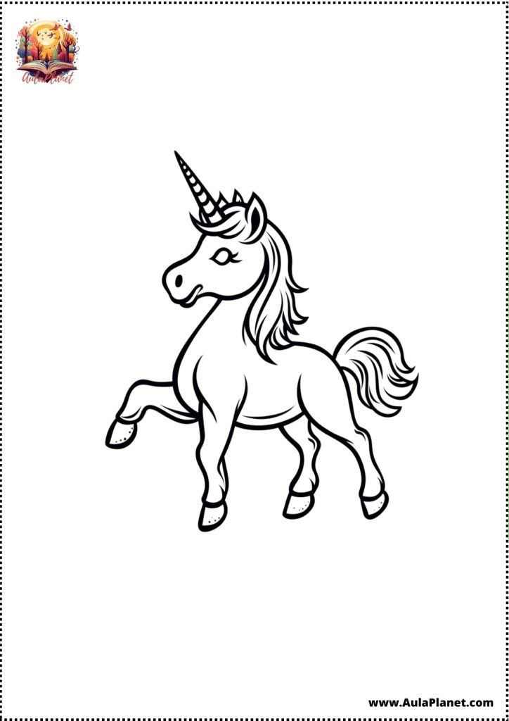 Easy Unicorns to Color
