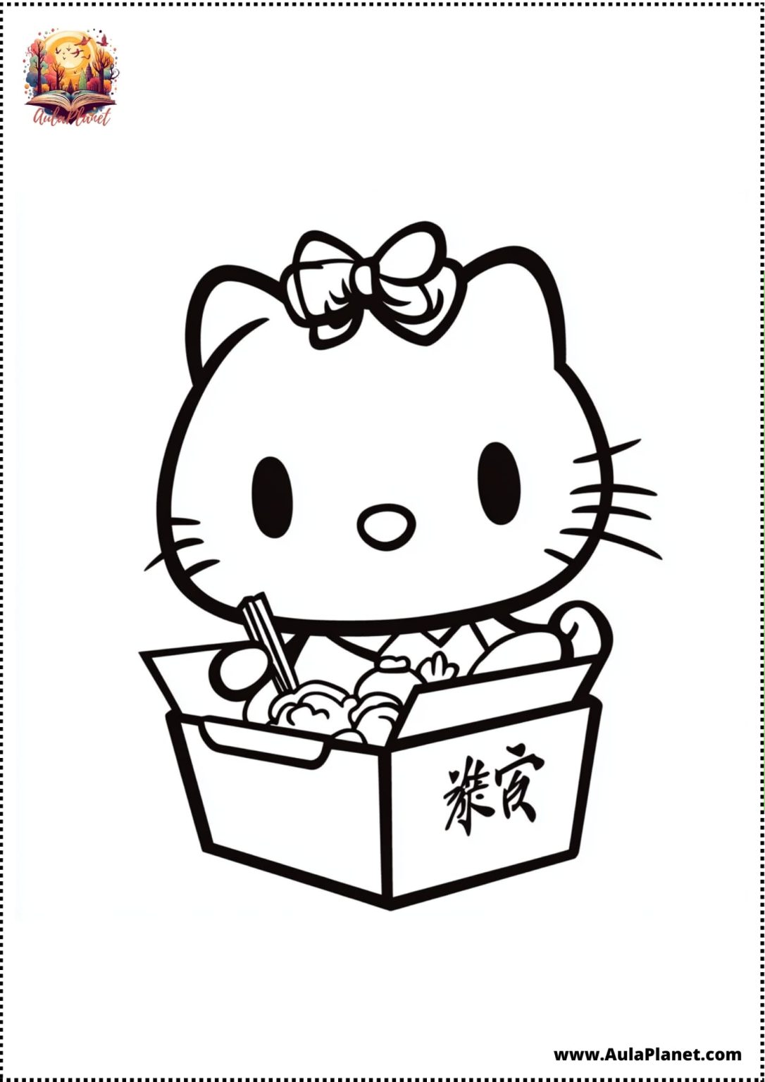 Dibujos de Hello Kitty para Colorear e Imprimir Gratis