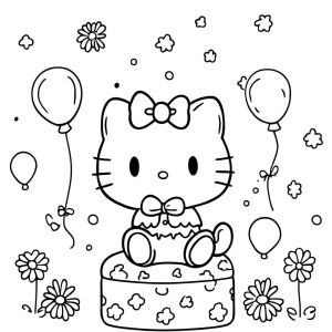 Раскраски Хеллоу Китти (Hello Kitty)