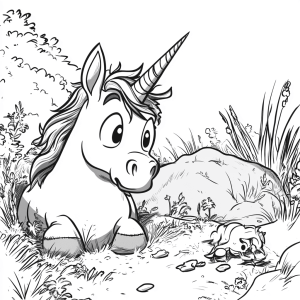 رسومات تلوين يونيكورن