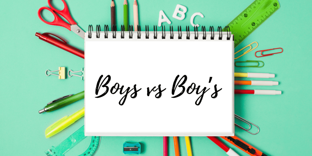 Boys vs Boy’s