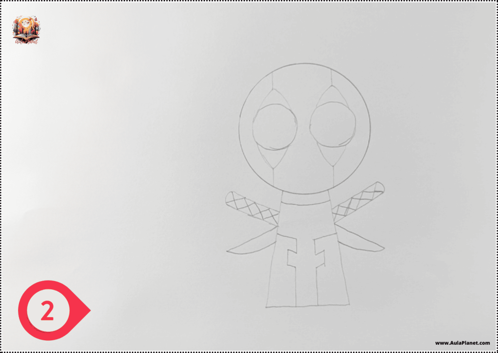 Come Disegnare Deadpool Sprunki – Passo 2