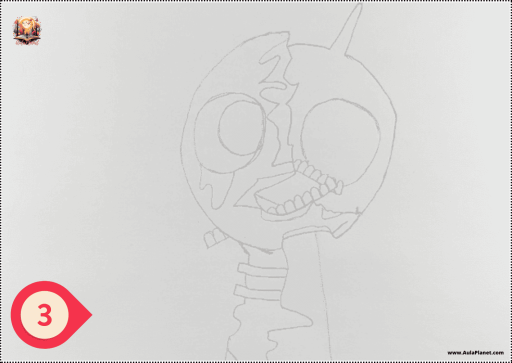 Como Desenhar o Brud Fase 3 Sprunki – Passo 3