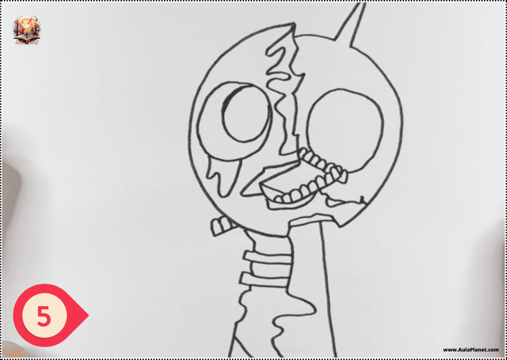 Como Desenhar o Brud Fase 3 Sprunki – Passo 5