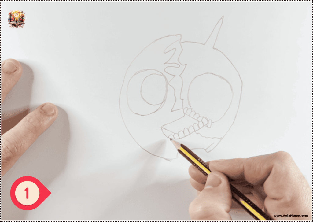 Cómo Dibujar a Brud Fase 3 Sprunki Paso 1