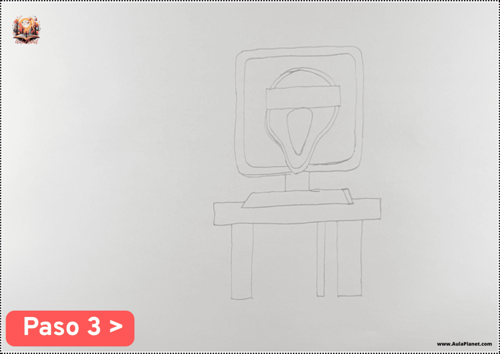 Cómo Dibujar a Mr. Fun Computer Fase 3 Sprunki Paso 3
