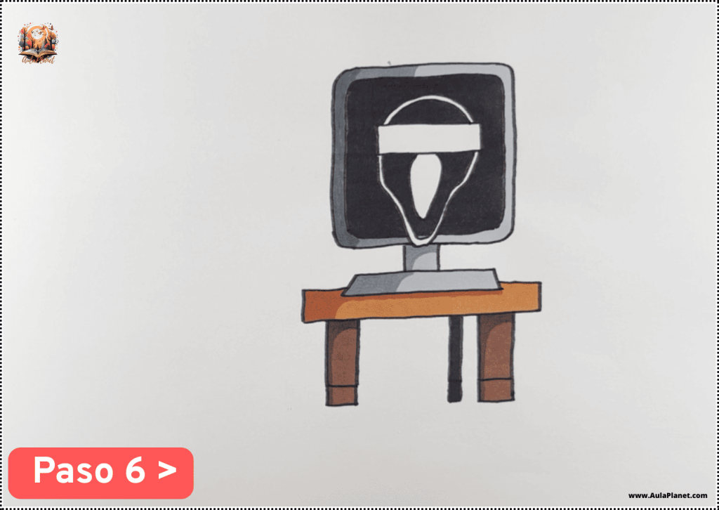 Cómo Dibujar a Mr. Fun Computer Fase 3 Sprunki Paso 6