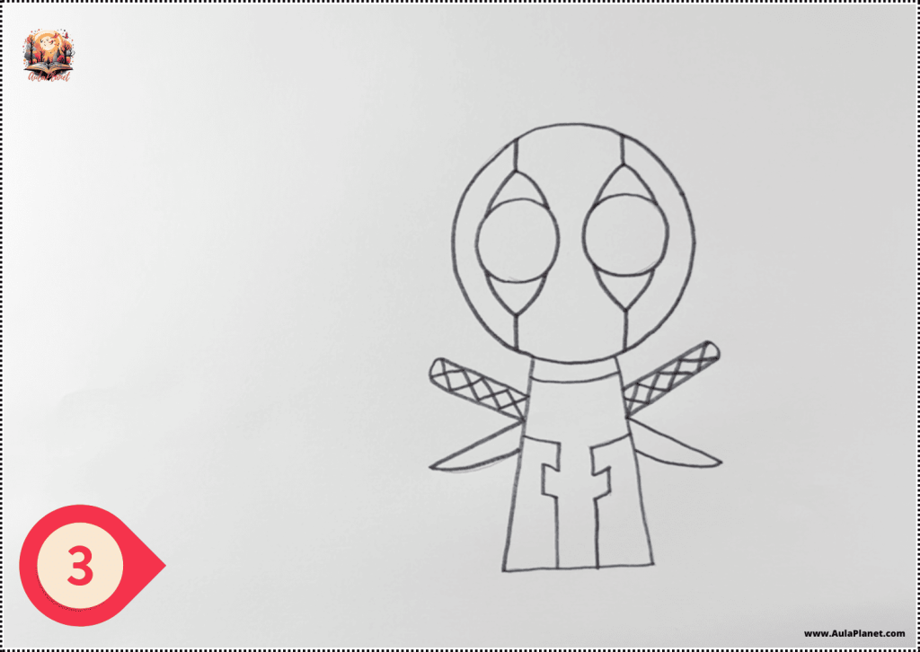 Deadpool Sprunki Nasıl Çizilir – Adım 3